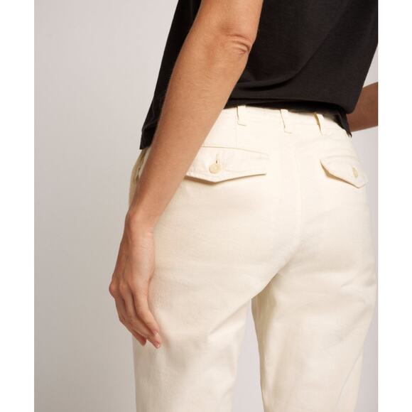 CURRENT/ELLIOTT The Captain Trouser Pants Biscuit White size 27 - Picture 2 of 12